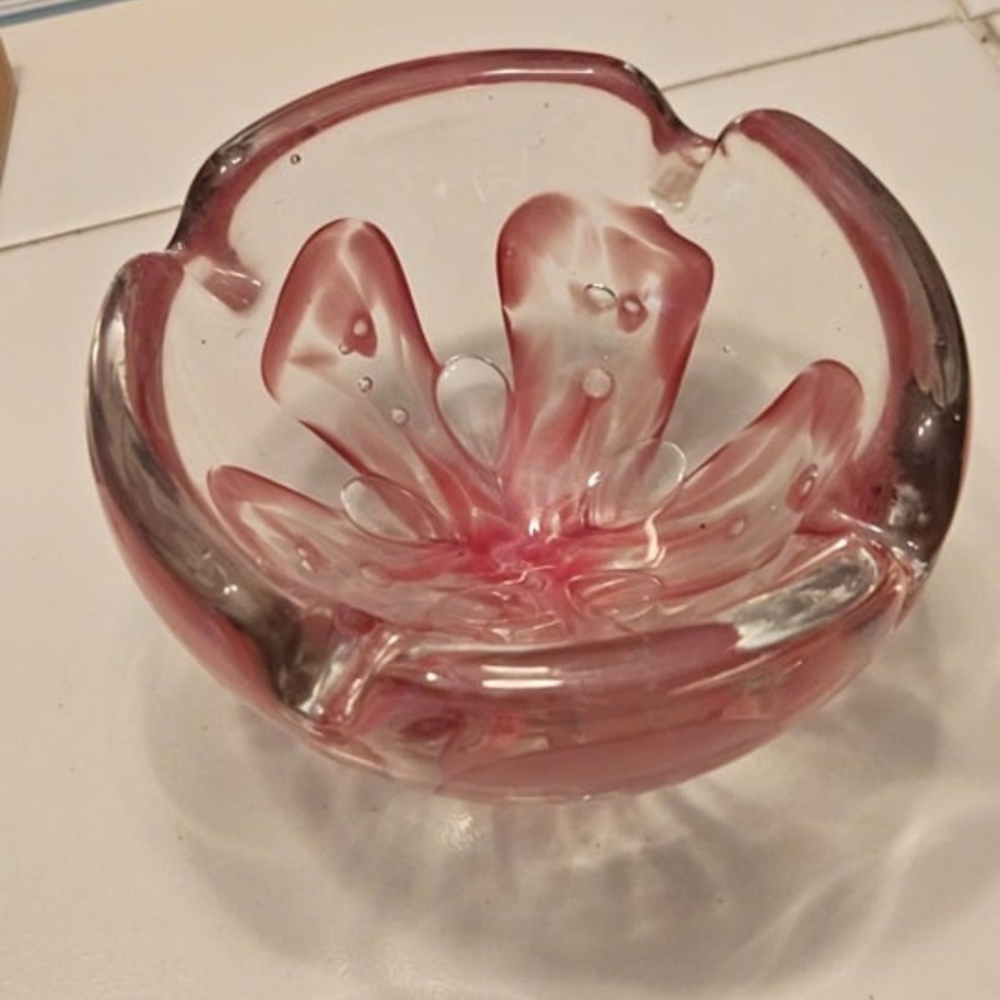 Murano Pink Bowl